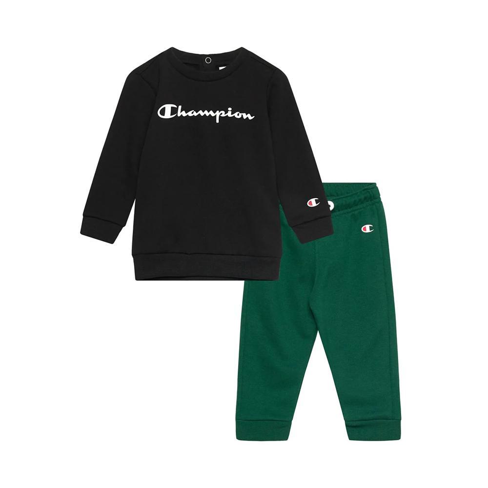 champion tuta champion. nero/verde - foto 1