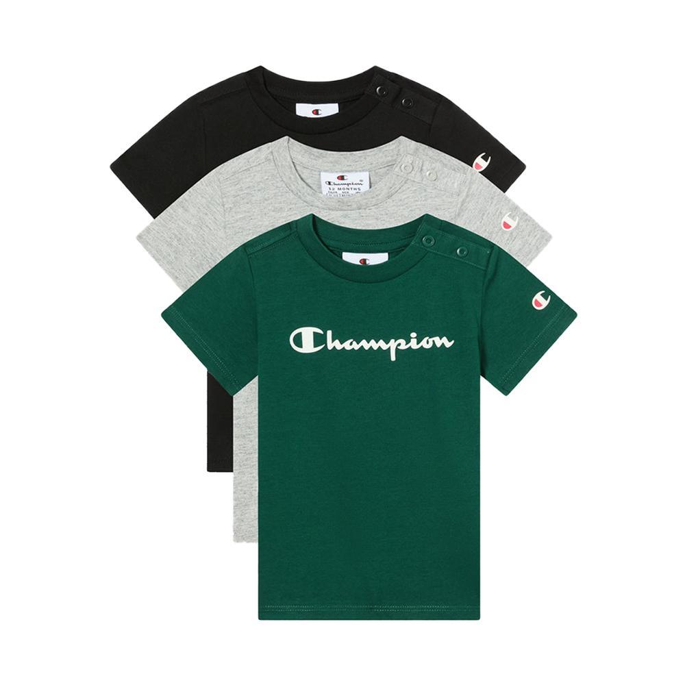 champion t-shirt champion. grigio/multicolor - foto 1