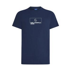 T-shirt karl lagerfeld. blu