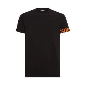 T-shirt . nero/arancio