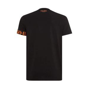 T-shirt . nero/arancio