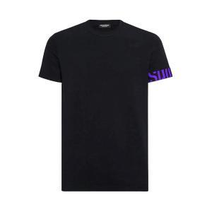T-shirt . nero/viola