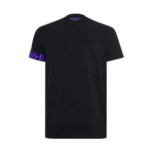 T-shirt . nero/viola