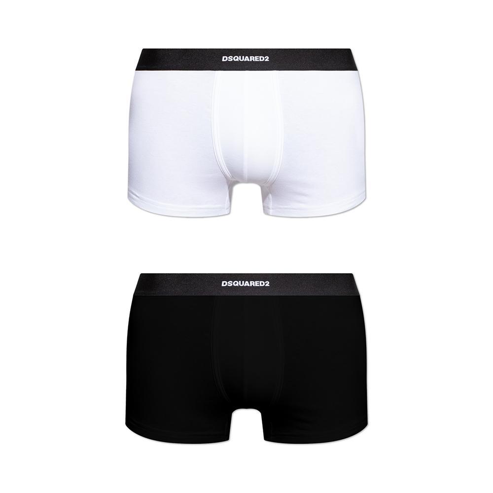 dsquared boxer dsquared. bianco/nero - foto 1