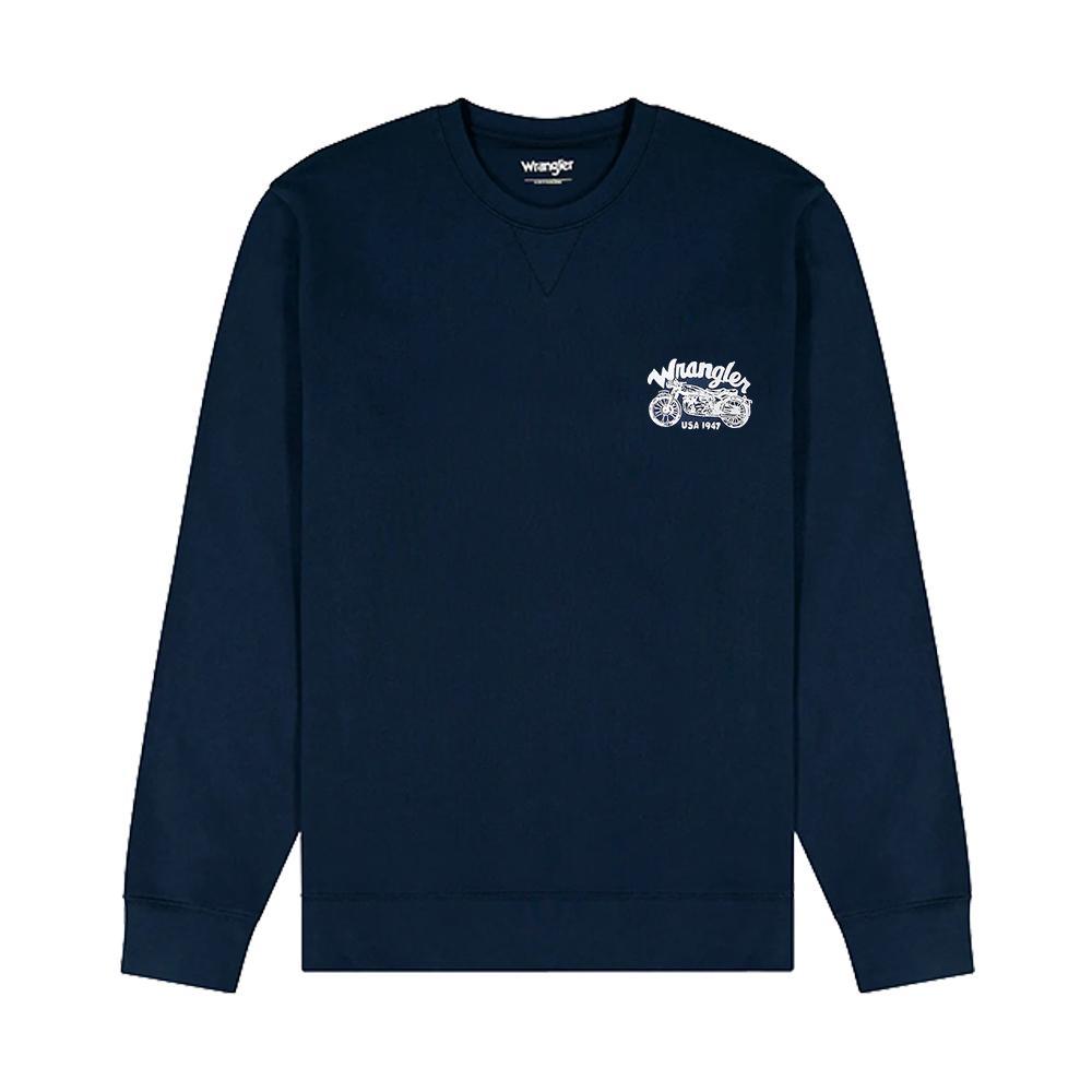 wrangler felpa wrangler. blu - foto 1
