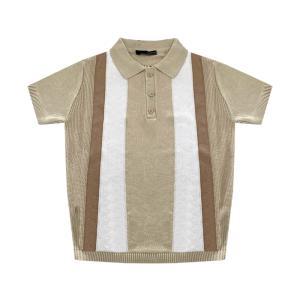 Polo . sabbia/bianco