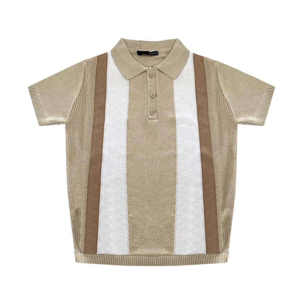 daniele alessandrini polo daniele alessandrini. sabbia/bianco - foto 1