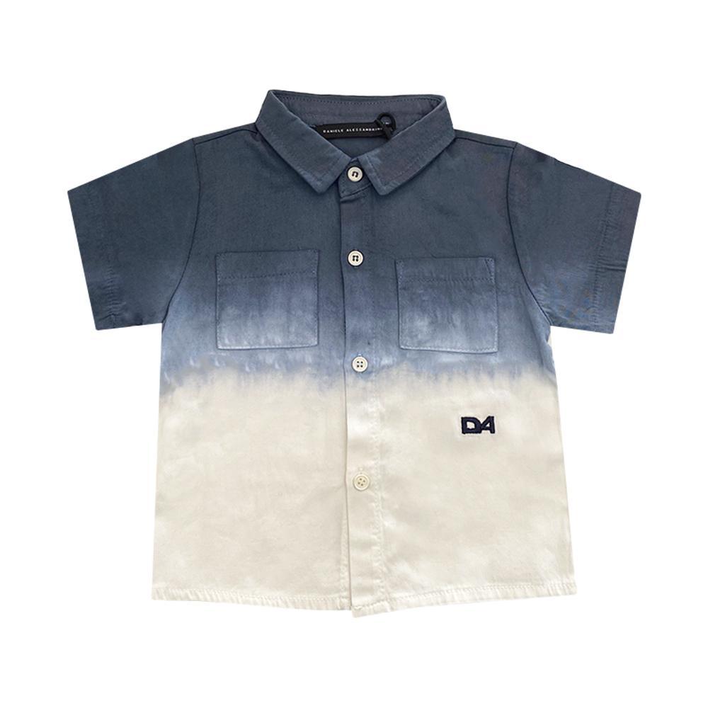 daniele alessandrini camicia daniele alessandrini. blu/bianco - foto 1