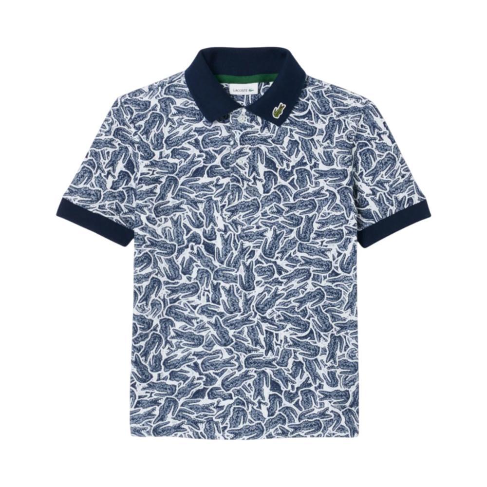 lacoste polo lacoste. blu/fantasia - foto 1