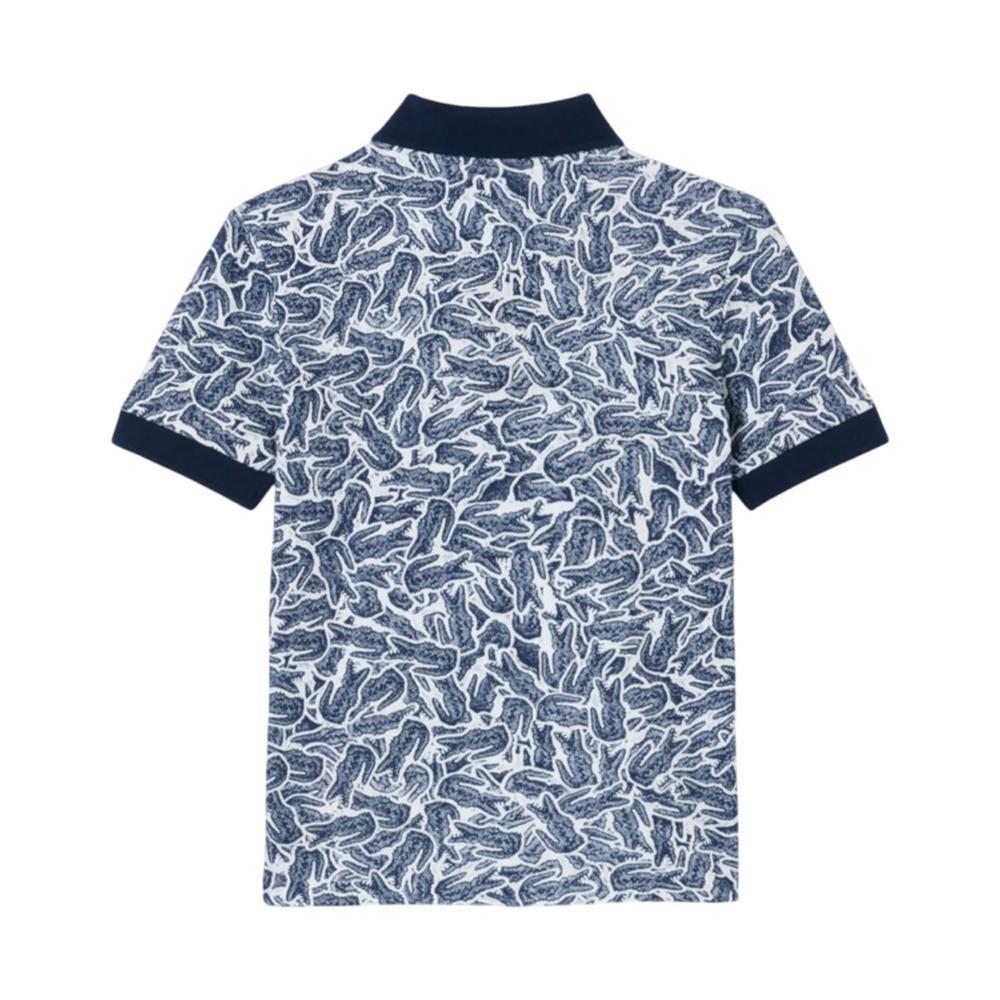 lacoste polo lacoste. blu/fantasia - foto 2