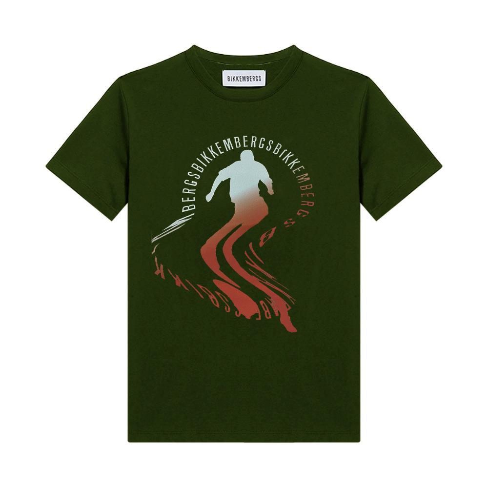bikkembergs t-shirt bikkembergs. militare - foto 1