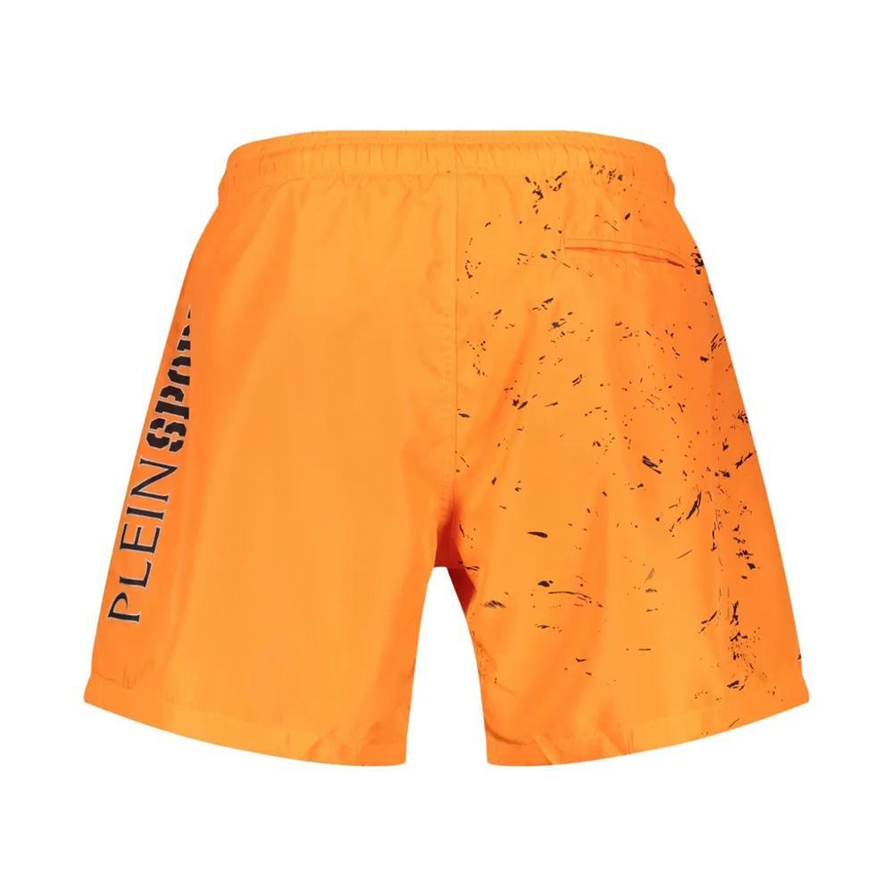 plein sport boxer mare plein sport. arancio fluo - foto 2 plein sport boxer mare plein sport. arancio fluo - foto 2