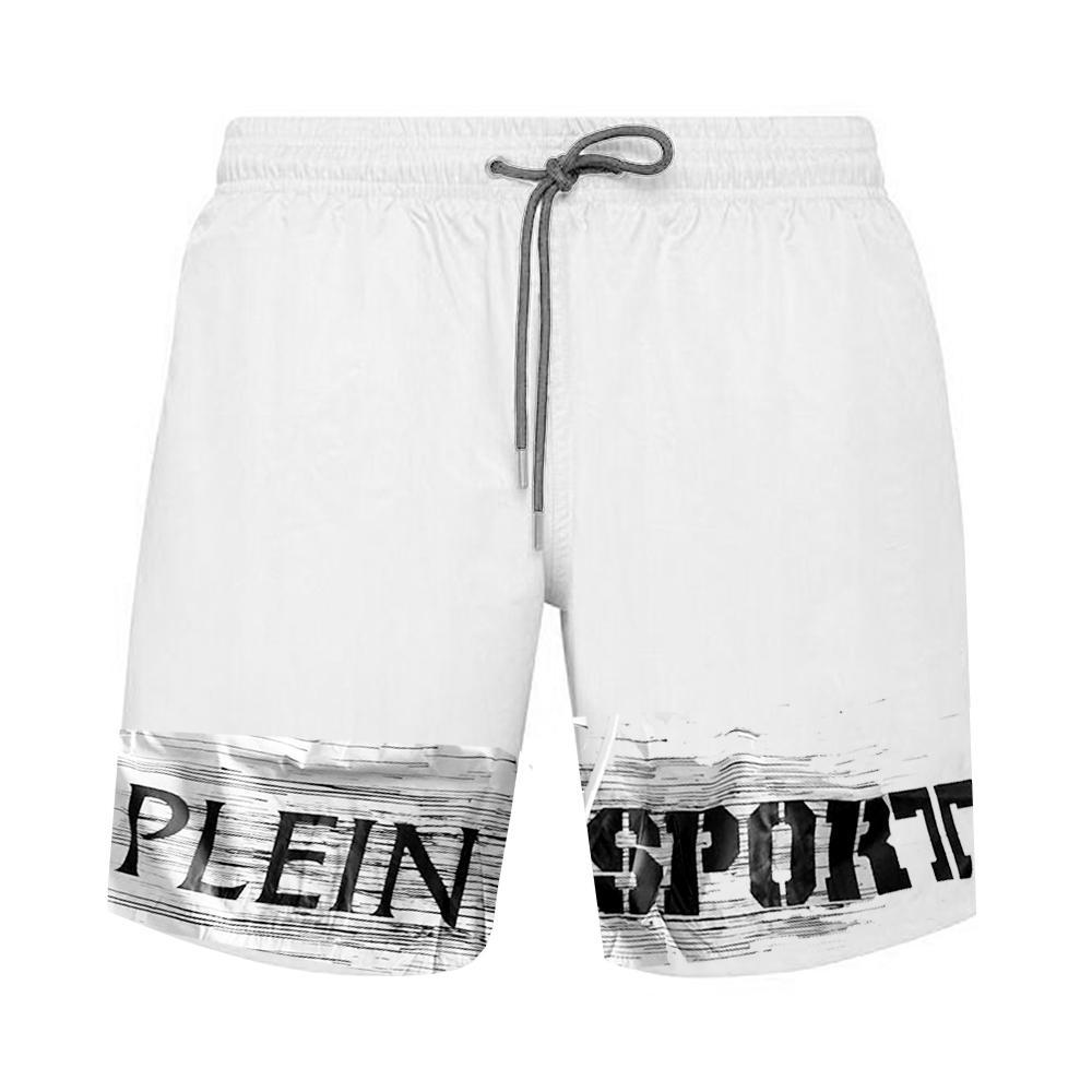 plein sport boxer mare plein sport. bianco - foto 1