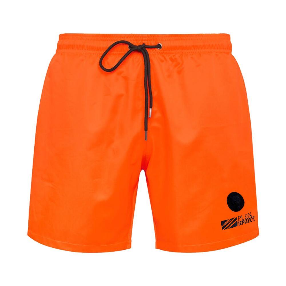 plein sport boxer mare plein sport. arancio fluo - foto 1
