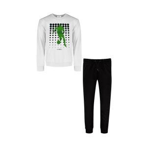 Tuta . bianco/nero