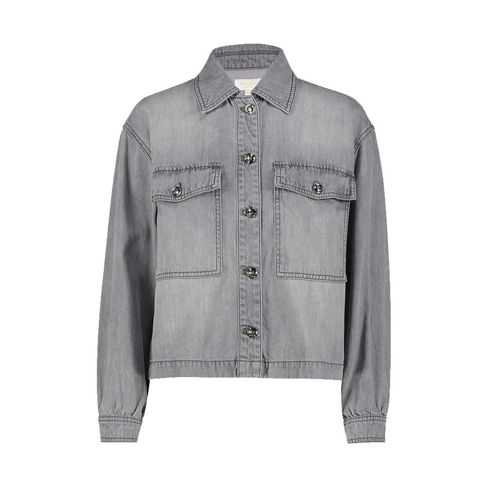 gaudi giubbotto gaudi. grigio denim - foto 1 gaudi giubbotto gaudi. grigio denim - foto 1